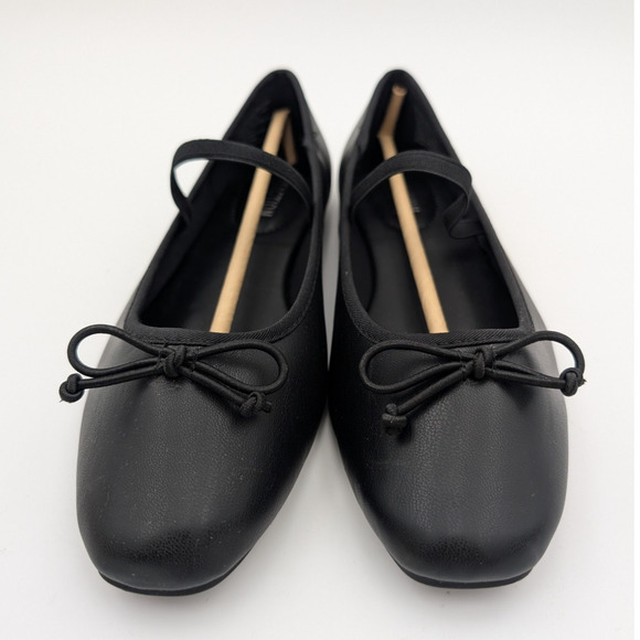 Reaction Kenneth Cole Copy Tap Ballet Flat Women's Black Size US9.5 EU40.5 - Picture 2 of 12